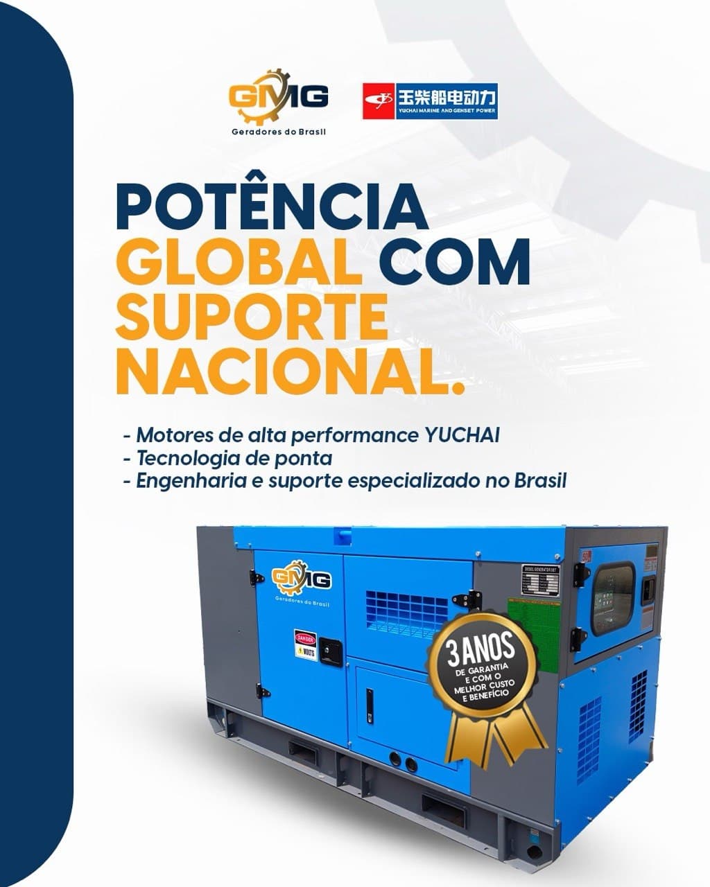 Geradores de 20 a 2250 KVA